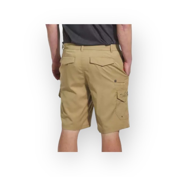 Salt Life® 𓆉 La Vida SLX Hybrid Fishing Cargo Shorts 𓆉 Khaki 38 𓆉 Work Play - Picture 3 of 16